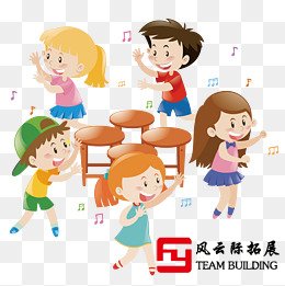 抢凳子、抢椅子游戏卡通图片