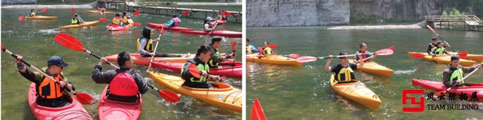 主题团建拓展项目皮划艇
