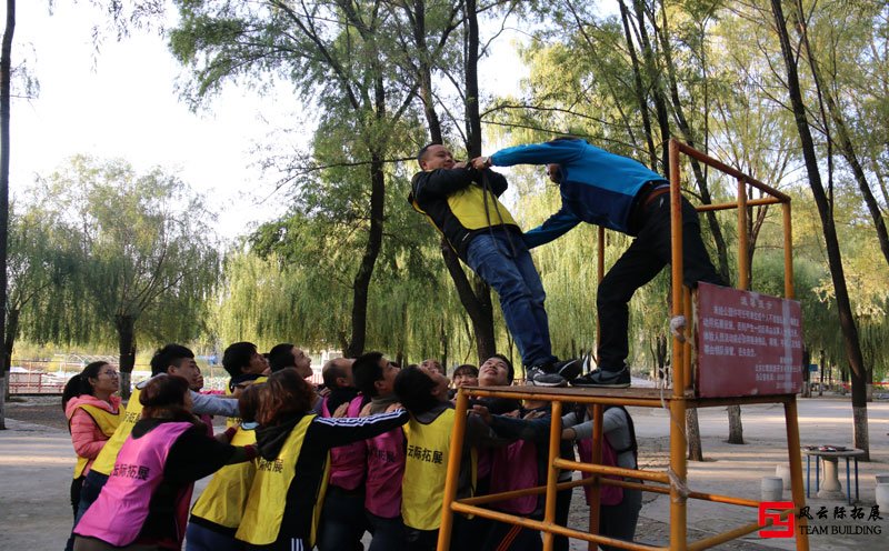 户外拓展项目「信任背摔」
