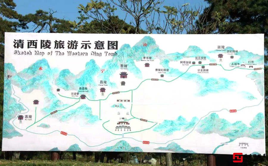 清西陵游览全景图